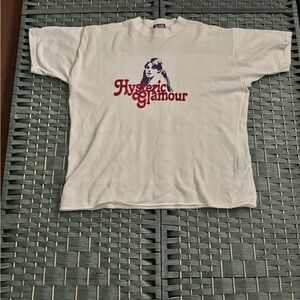 Hysteric Glamour White Short Sleeve Tee with Graphic Design